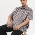 Pierre Cardin Smart Casual Shirt Kaneki Check - Regular Short Brown