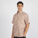 PC- Kemeja Pierre Cardin Lengan Pendek Loujre Brown