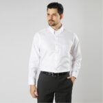 Pierre Cardin Business Formal Technoshirt Solid Lenox -  Body Fit Single Long White