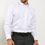 Pierre Cardin Business Formal Solid Lucient -  Regular Single Long White