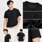 Kaos Polos Ethan White Minimalist - Lumina Black T-Shirt