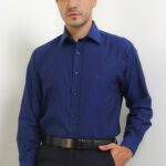 Kemeja Lengan Panjang Pierre Cardin Solid Horizon - Blue Formal Look