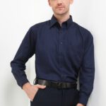 Kemeja Lengan Panjang Pierre Cardin Solid Dusk  - Dark Blue Formal Look