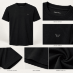 Kaos Polos Ethan White Seated Man - Blaze Black T-Shirt