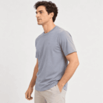 Kaos Polos Ethan White Relaxed Steel - Nebula Gray T-Shirt